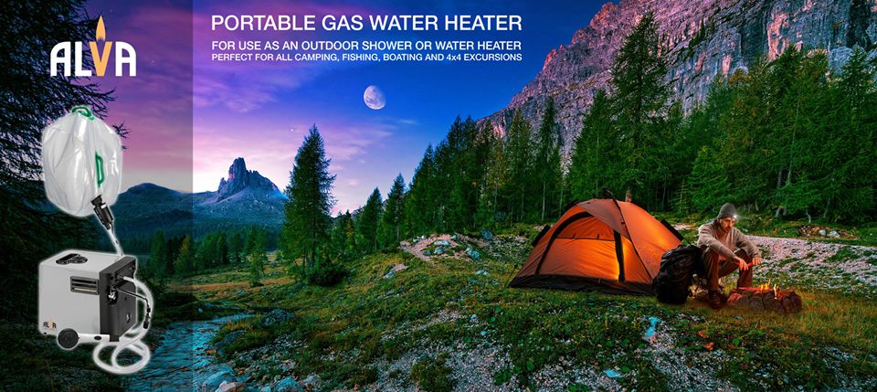 Alva Camping Gas Water Heater - Durbanville Gas Centre