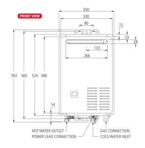 26L External Paloma Continuous Flow Gas Water Heater – PH-26AWN EcoMax -  Durbanville Gas Centre